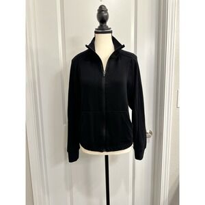 Women's Black Zip-Up Jacket